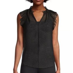 MICHAEL Michael Kors Dewdrop Chiffon Ruffle Top